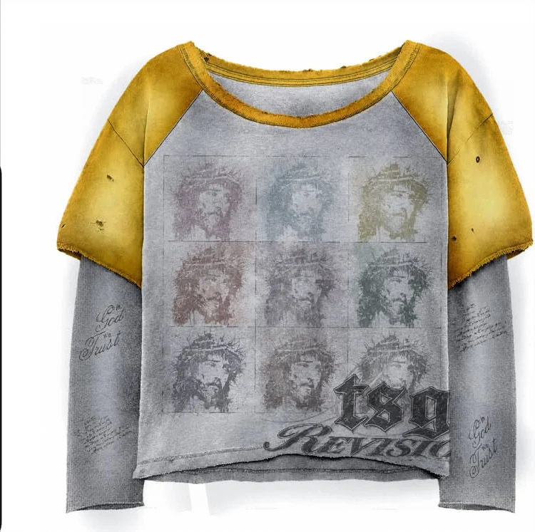 TSG layered graphic top